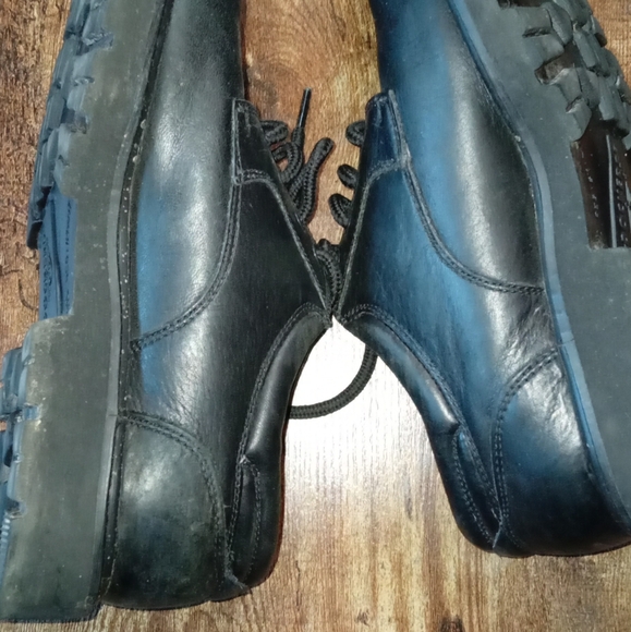 Dockers Gordon Leather Shoes Mens Size 8.5M Oxford Dress Cap Toe Lace Up Black - Picture 7 of 7